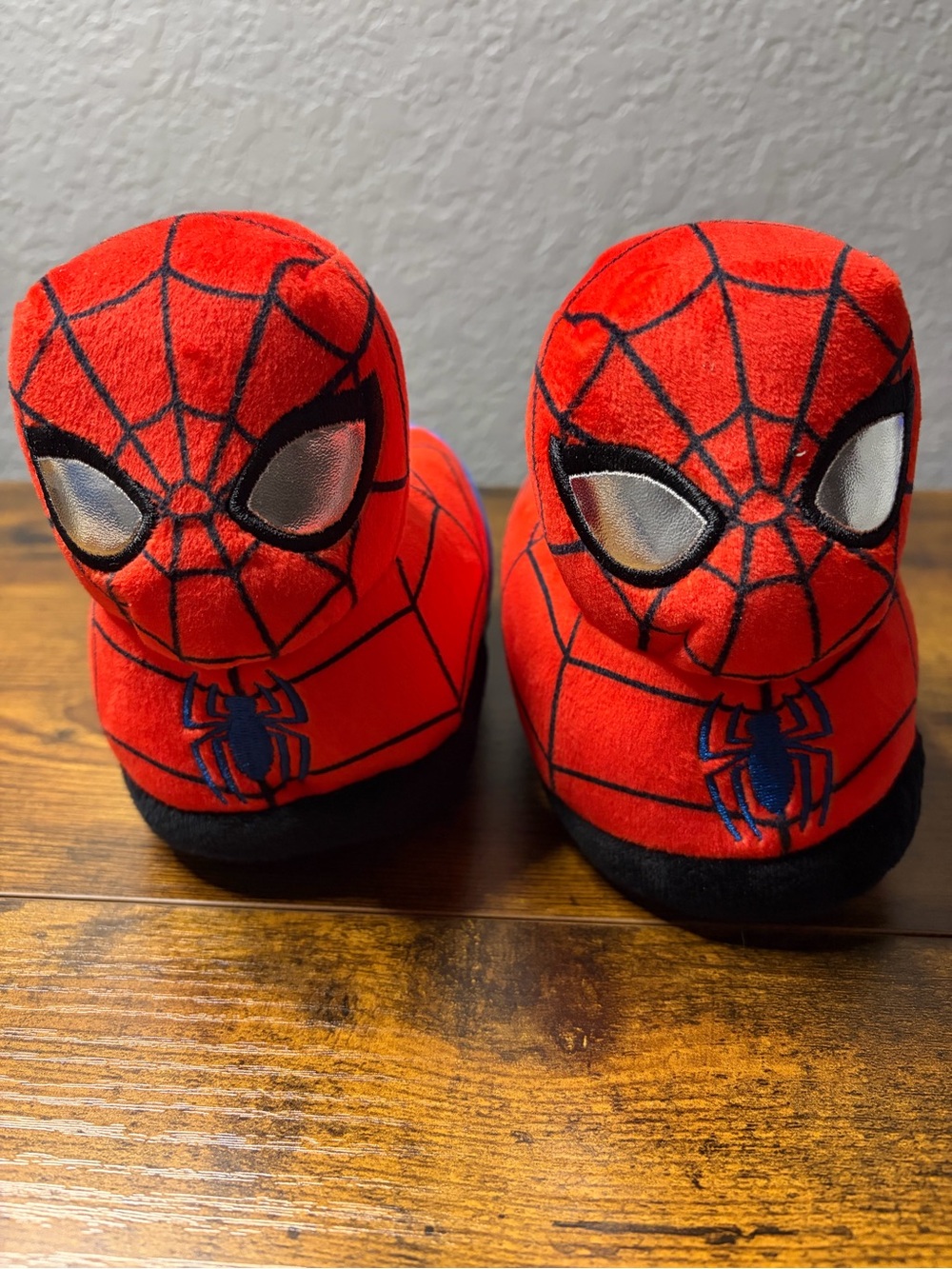 Marvel Red & Black Spider-Man Kids Slippers